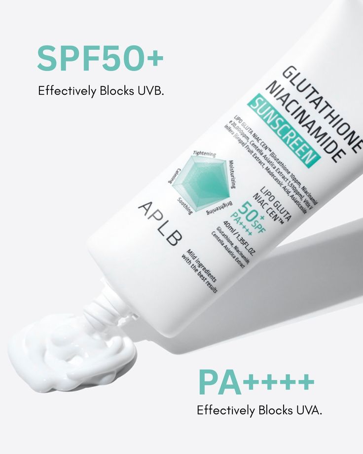 APLB Glutathione Niacinamide Sunscreen SPF50+