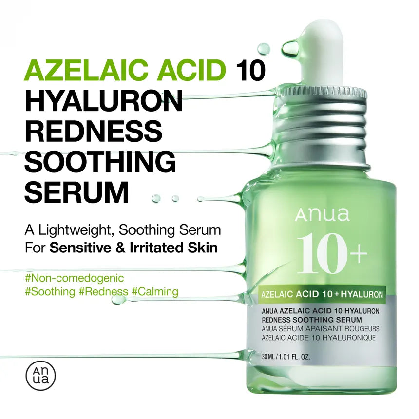 Anua - Sérum Facial Calmante Azelaic Acid 10 Hyaluron Redness Soothing Serum